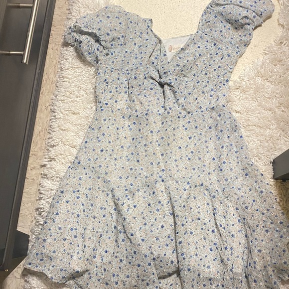 Altar'd State | Dresses | Altar State Floral Dress In Blue | Poshmark